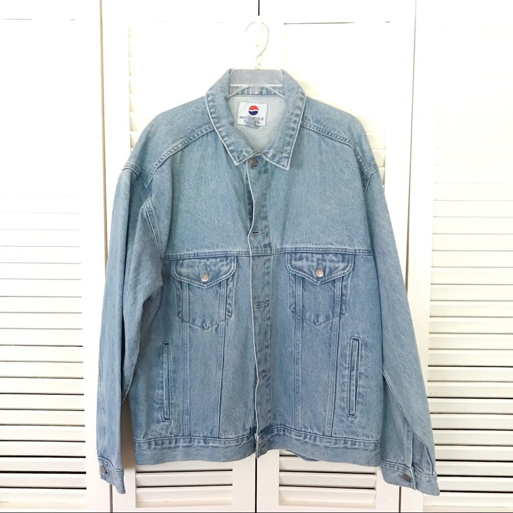 Vintage 90’s Pepsi Oversized Jean Jacket